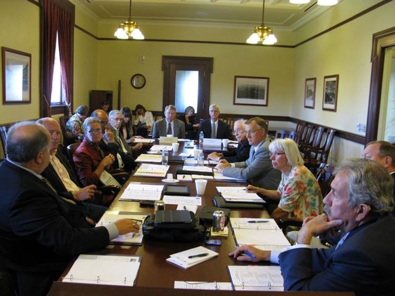 Idaho Legislative Council meets in the state Capitol on Friday morning. (Betsy Russell)
