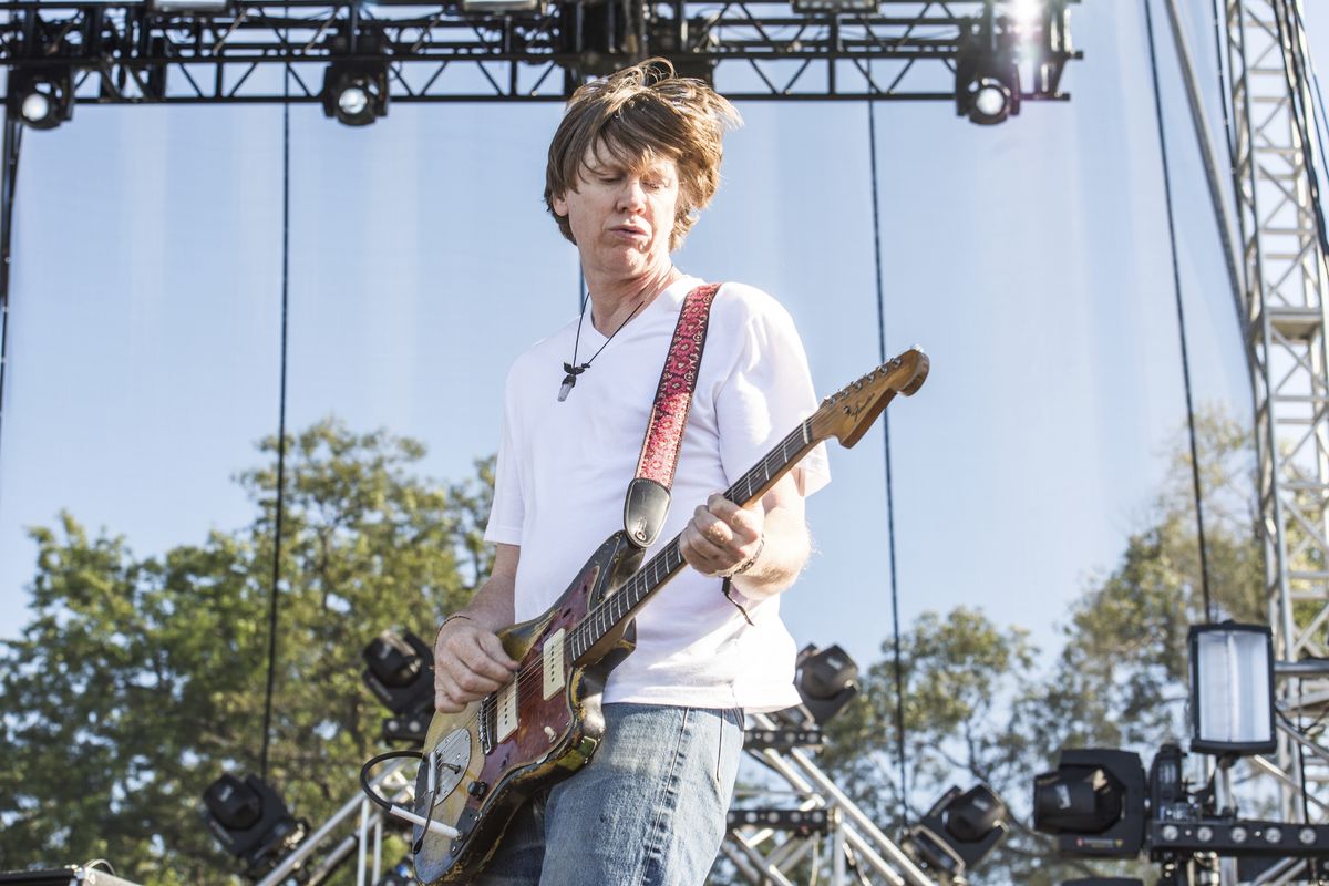 Thurston Moore of the Thurston Moore Band performs during Riot Fest at Douglas Park on Sept. 12, 2015, in Chicago.  (Amy Harris/Invision/AP)