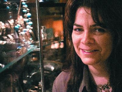 
Christi Chapman, owner of Rhinestone Revival, is a costume jewelry collector and dealer. Chapman will be working as an appraisor for the Antique Appraisal Days at the MAC on Friday and Saturday.  
 (photos by Ingrid Lindemann/the spokesman-review / The Spokesman-Review)