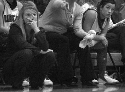 
Coach Christy Henning has the support of a town as she brings the Liberty girls to Spokane for the State 2B tournament this week. 
 (Jed Conklin / The Spokesman-Review)