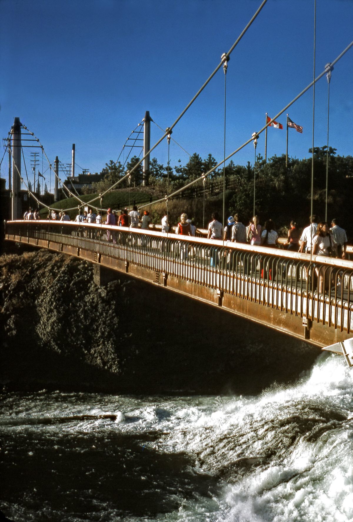 Another of the many delights for Riverfront Park visitors will be this pedestrian bridge connecting Canada Island to the south bank of the Spokane River. During Expo 