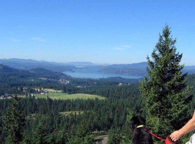 A spectacular view is available to hikers who take Trail 8 up Canfield Mountain from Coeur d'Alene.
(Mike Kincaid / The Spokesman-Review)