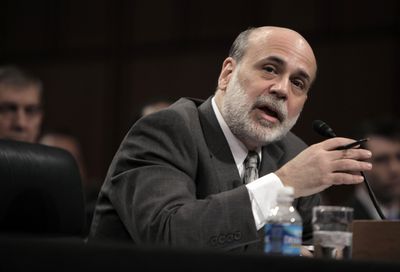 Federal Reserve Board Chairman Ben Bernanke testifies on Capitol Hill in Washington on Tuesday before the Senate Banking Committee.  (Associated Press / The Spokesman-Review)