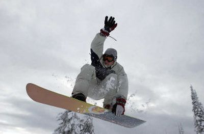 
A snowboarder catches air at Silver Mountain last winter. Skiers and boarders are hoping this year's snowfall provides better opportunities than last year.
 (File/ / The Spokesman-Review)