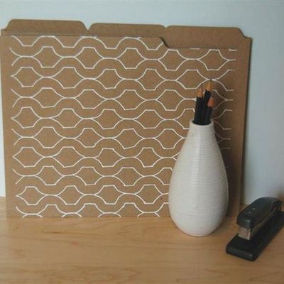 This eco-folder is one way companies try to cut down on paper use or look for recycled alternatives.  (GreenCupboards)