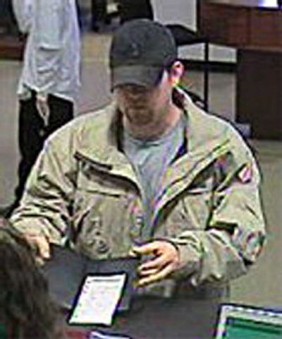 
Police charged Jeremy Louis Stewart, 28, of Reardan,  in  the U.S. Bank robbery at 7307 N. Division  on Dec. 5. 
 (Photo courtesy of the FBI / The Spokesman-Review)
