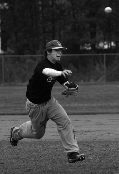 Lakeland High's Scott Carr throws the ball during a drill at Lakeland High School.7. Carr is a junior, and a three-sport athlete.
(Liz Kishimoto / The Spokesman-Review)
