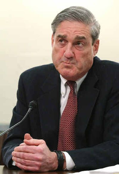 
FBI Director Robert Mueller discusses the FBI's 2006 budget during an appearance Tuesday before the House budget subcommittee on Capitol Hill. 
 (Associated Press / The Spokesman-Review)