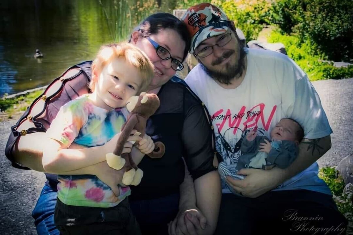 Arielle and Robert Desislets with their children, Christopher and Aiden, are pictured in this undated photo.  (Courtesy)