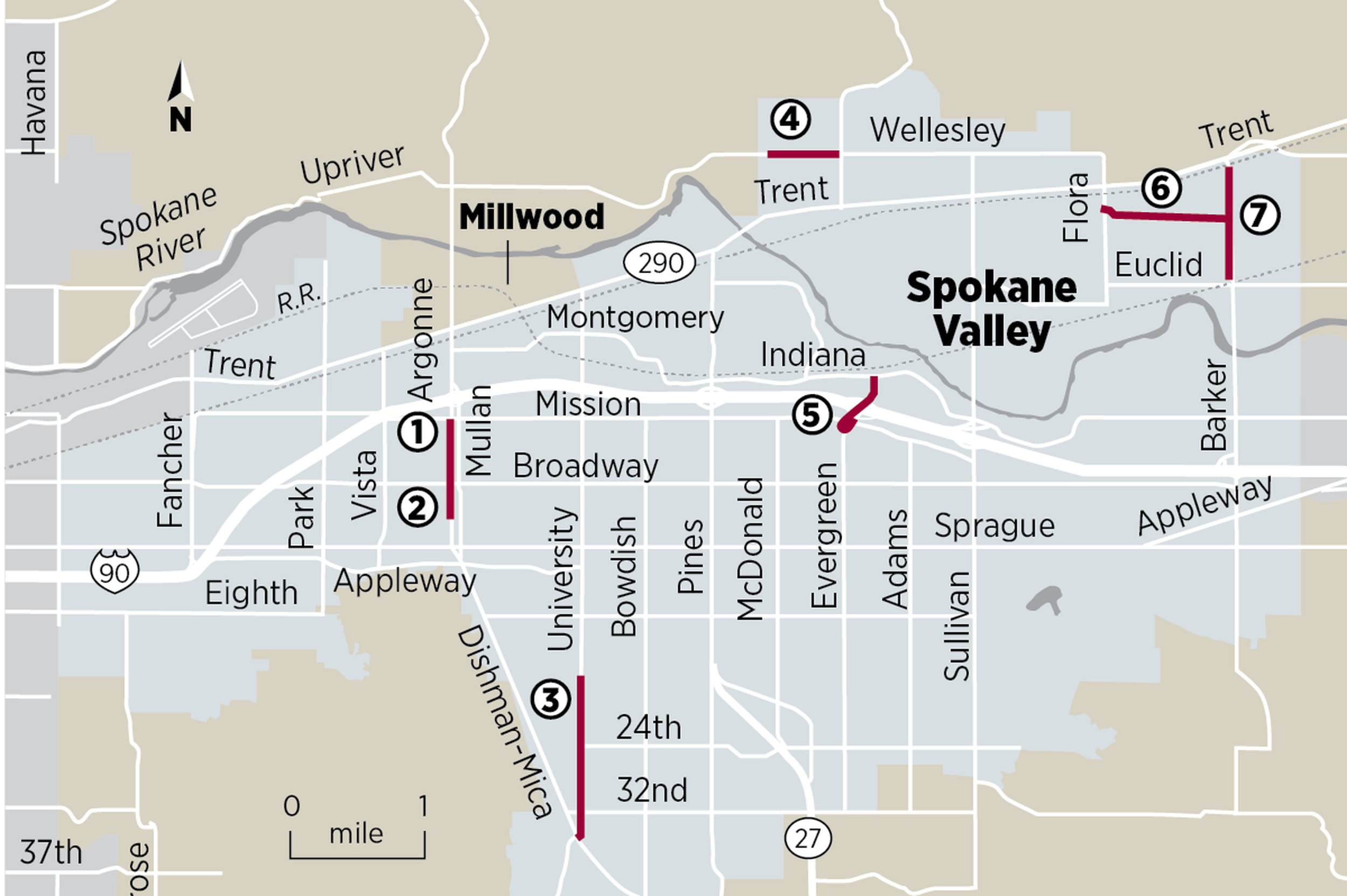 Getting There 6 big transportation projects Spokane Valley plans to