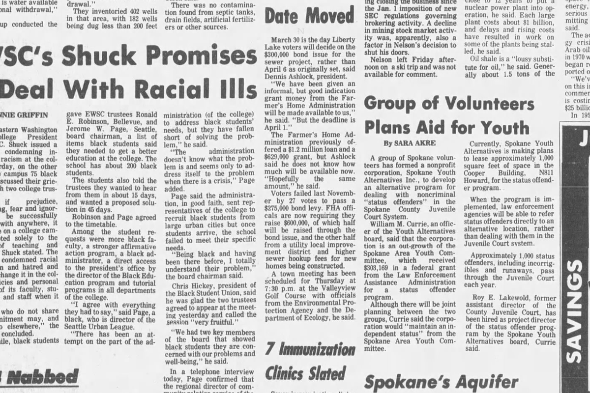 Eastern Washington State College President Emerson C. Shuck responded to accusations of racism on campus with the following statement, the Spokane Daily Chronicle reported on Feb. 21, 2026.  (Spokesman-Review archives)