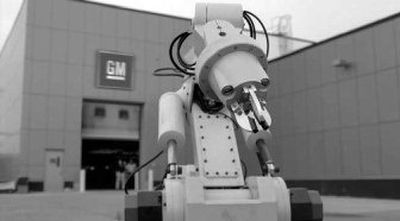 
A GM robot is seen from the automaker's Super Bowl ad. 
 (Associated Press / The Spokesman-Review)