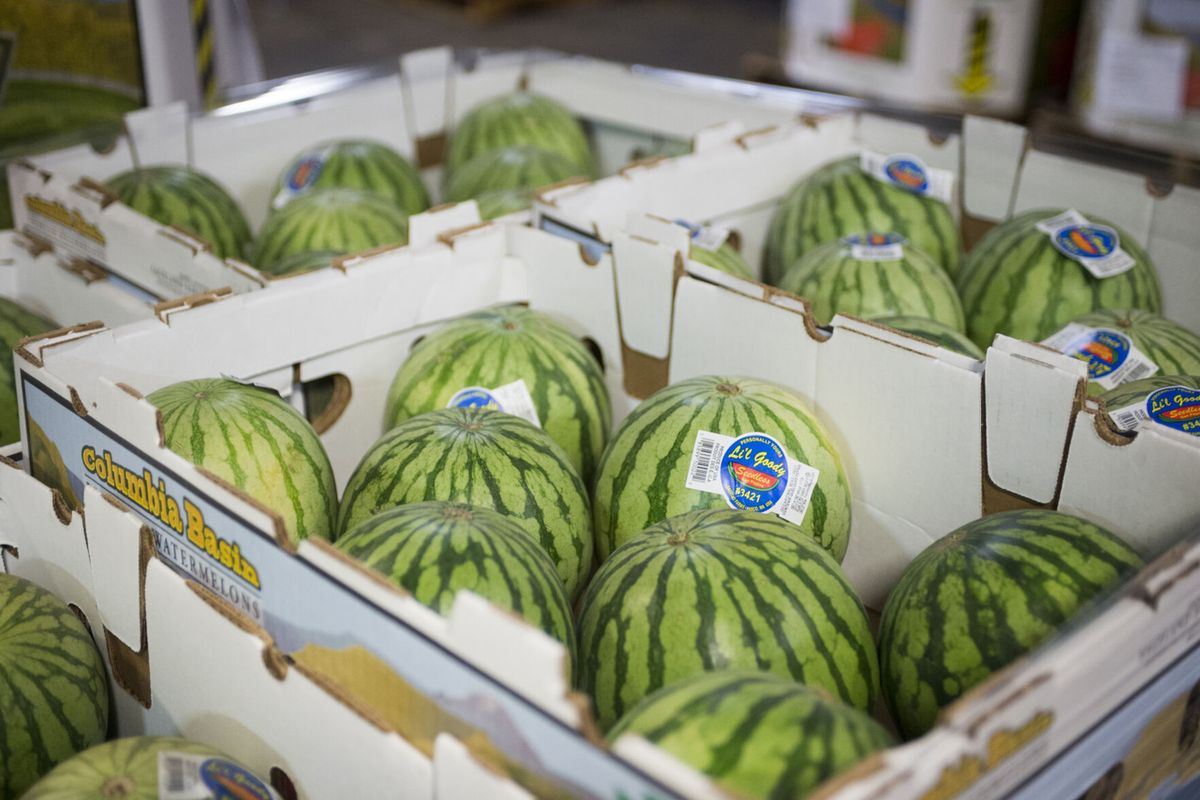 Watermelons can pack a sweet or savory punch for any summertime meal.  (Jesse Tinsley/The Spokesman-Review)