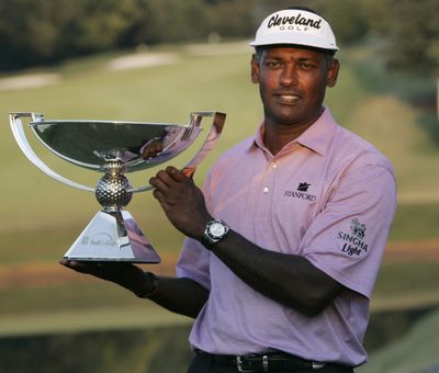 Vijay Singh clinched the FedEx Cup at the Tour Championship on Sunday. (Associated Press / The Spokesman-Review)