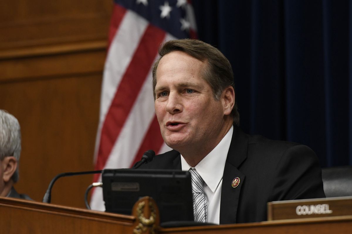 FILE - In this March 6, 2019, file photo, Rep. Harley Rouda, D-Calif., speaks during a House Oversight and Reform subcommittee hearing on Capitol Hill in Washington. In the Republican-leaning California 48th Congressional District in Orange County, Republican challenger Michelle Steel has talked about taxes, while Rouda has focused on health care and prescription drug costs. In the campaign for House control, some districts are seeing a fight between Democrats saying they