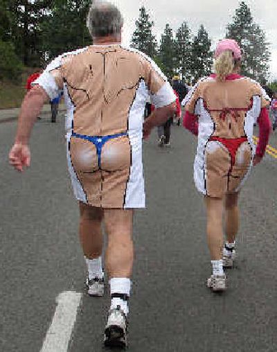 
 Is there anyone around here  that we really want to see completely nude? 
 (The Spokesman-Review)