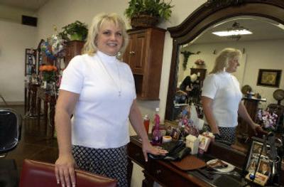 
Holly Henson  is the owner of Wildcats Salon at 12502 E. Sprague Ave. 
 (Dan Pelle / The Spokesman-Review)