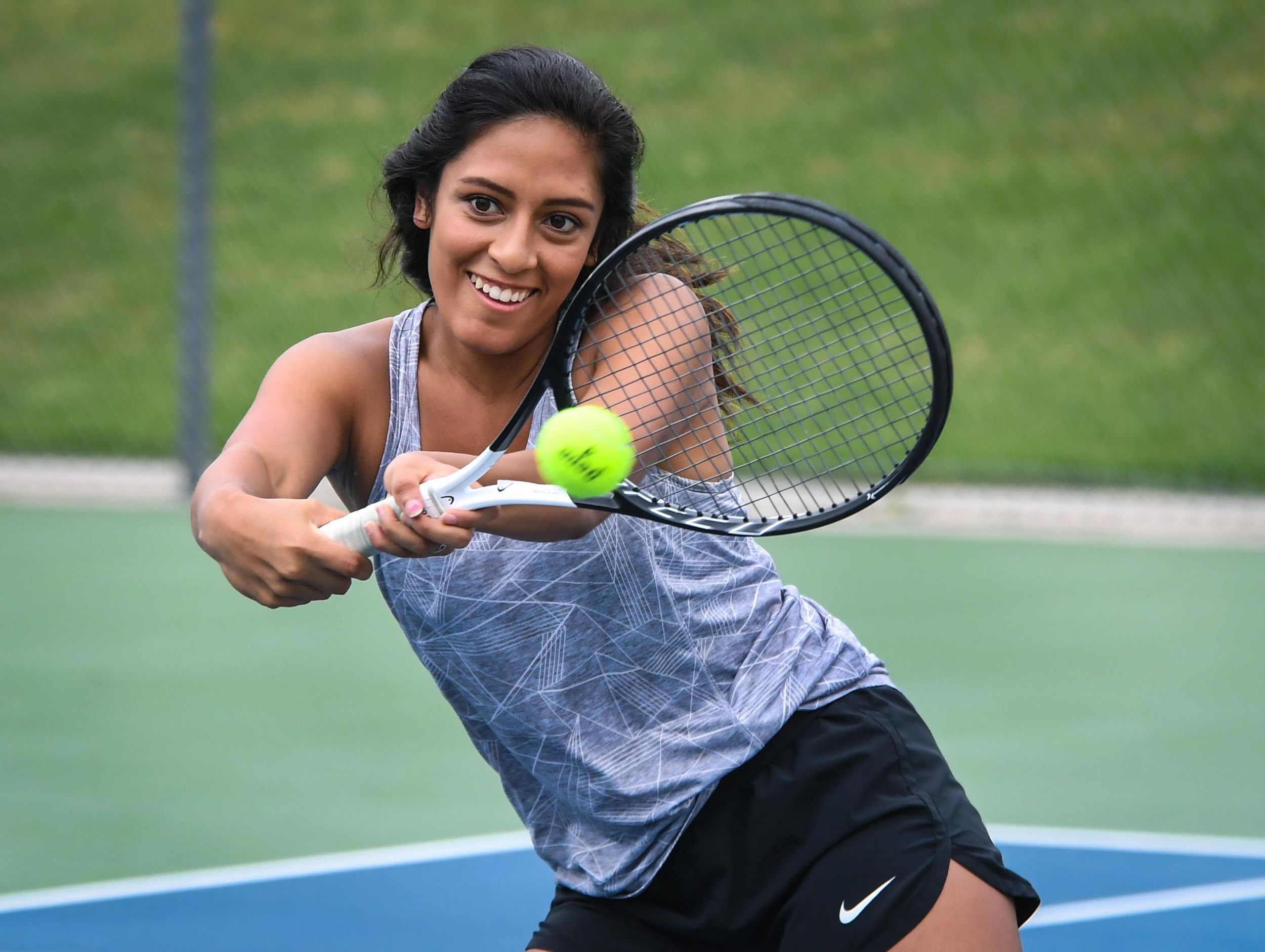 Whitworth tennis player Marissa Kirk April 23, 2019 The Spokesman