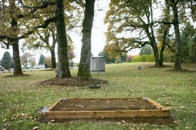 Fern Prairie Cemetery is offering “green burials,” as seen here  in Camas, Wash.  (Associated Press / The Spokesman-Review)