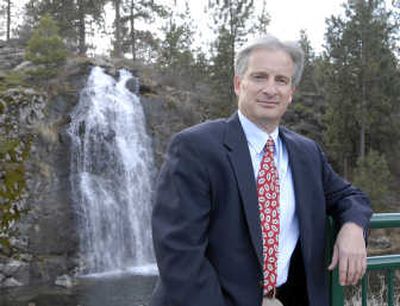 
Mike Stone is the new Parks and Recreation director for Spokane Valley. He was photographed near the Mirabeau Springs water feature at the city's 54-acre showcase Mirabeau Point Park. 
 (J. BART RAYNIAK / The Spokesman-Review)