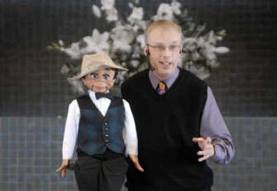 
Ventriloquist Michael Waldrip and his companion, Chester.
 (The Spokesman-Review)