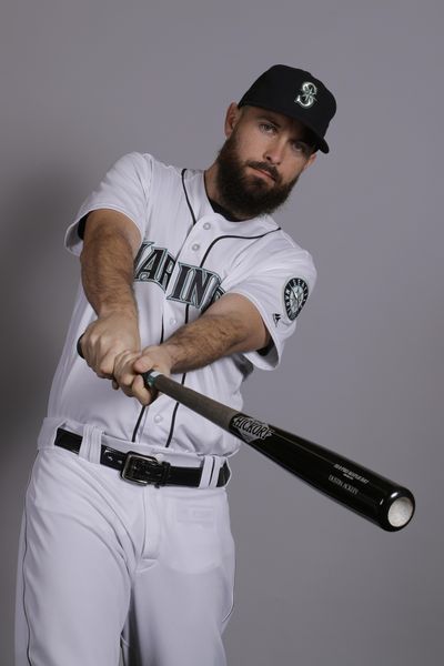 Dustin Ackley played for Seattle from 2011 to 2015. He’s been out of the majors since 2016. (Charlie Riedel / AP)