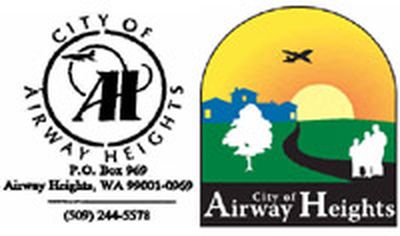 The old logo, left, and the new one.
 (Logos courtesy of City of Airway Heights / The Spokesman-Review)
