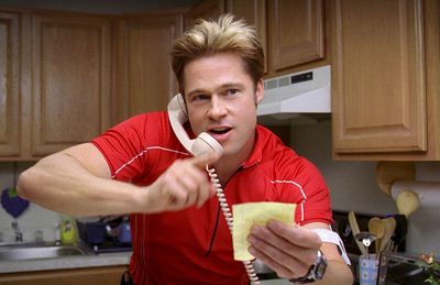 Brad Pitt tries to score money by selling secrets to the Russians in “Burn After Reading.” (Associated Press / The Spokesman-Review)