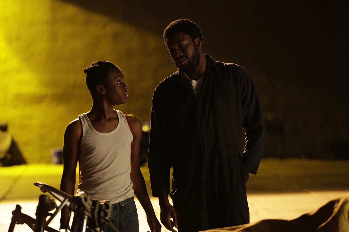 Jahi Di’Allo Winston and Meek Mill in “Charm City Kings.”  (William Gray/HBO Max)