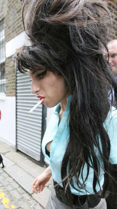 An avid smoker, 24-year-old singer Amy Winehouse is already showing signs of emphysema. McClatchy Tribune
 (McClatchy Tribune / The Spokesman-Review)