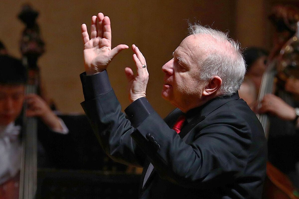 Renowned international conductor Leonard Slatkin will raise his baton next weekend to lead the Spokane Symphony Orchestra at the Martin Woldson Theater at the Fox.  (Luo Wei)