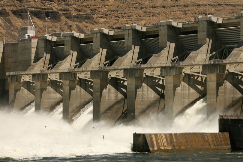 The Lower Granite Dam on the Snake River is shown in July  2006.  (File Associated Press)
