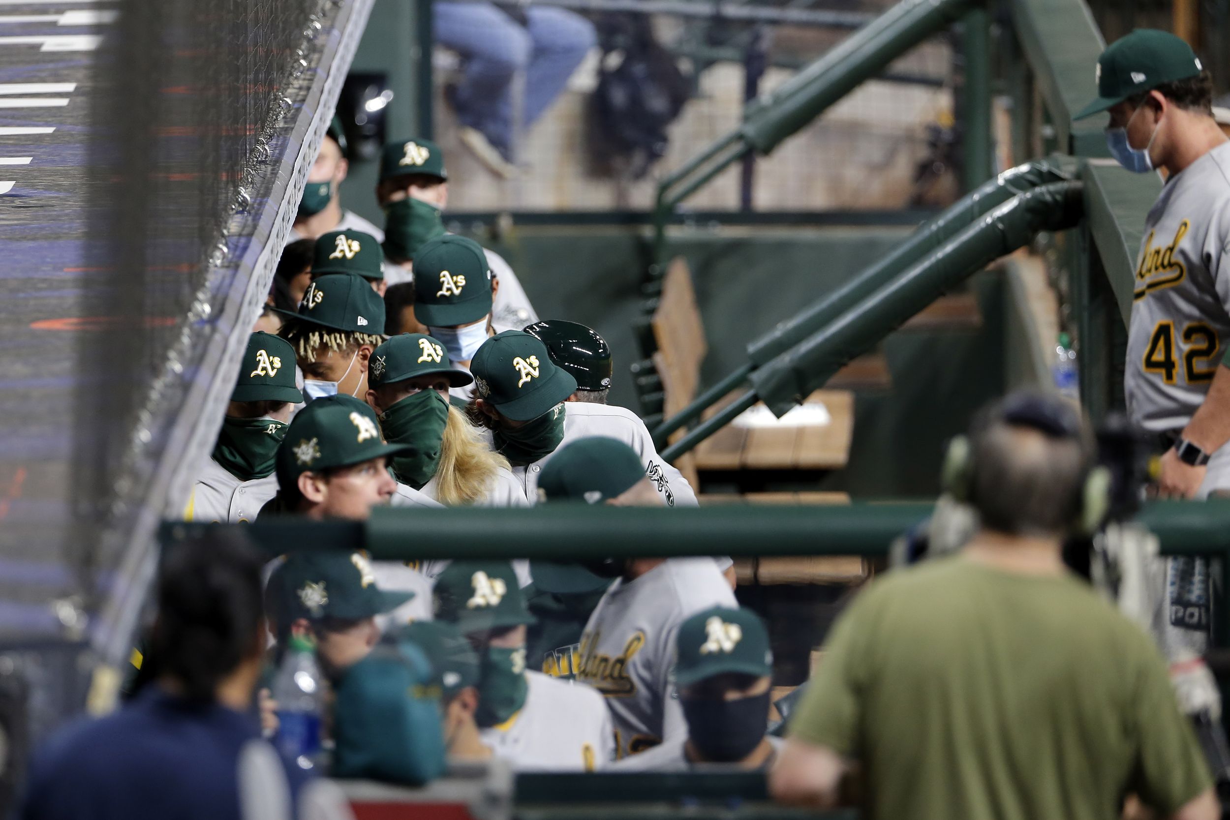 Oakland Athletics, Houston Astros take Field to Honor Jackie Robinson, Then  `Another Day of Silent Protest' - Sports Illustrated Oakland Athletics  News, Analysis and More