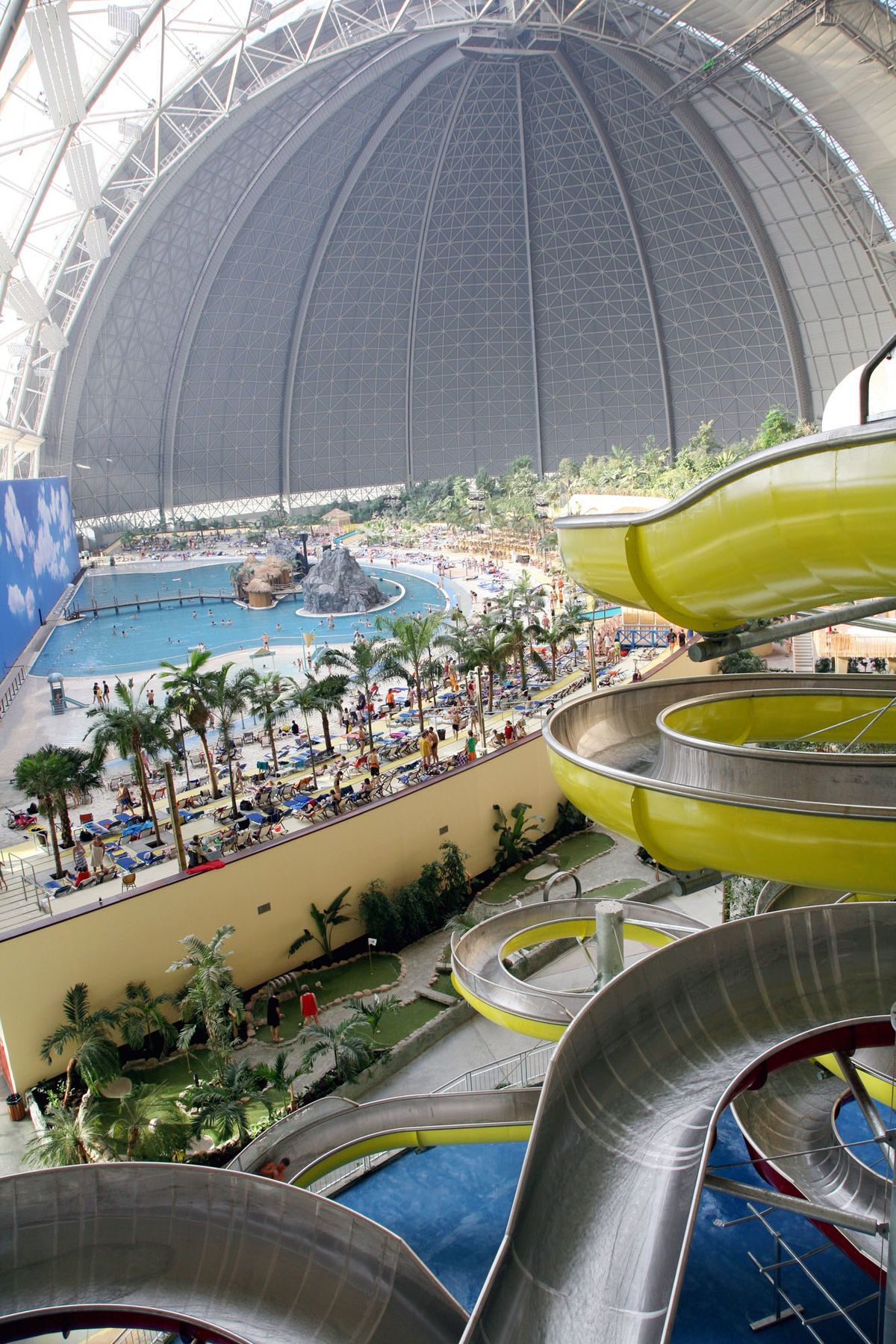 The Statue of Liberty could stand upright inside Tropical Islands, a German water park built inside a massive airplane hangar. Washington Post (Washington Post / The Spokesman-Review)