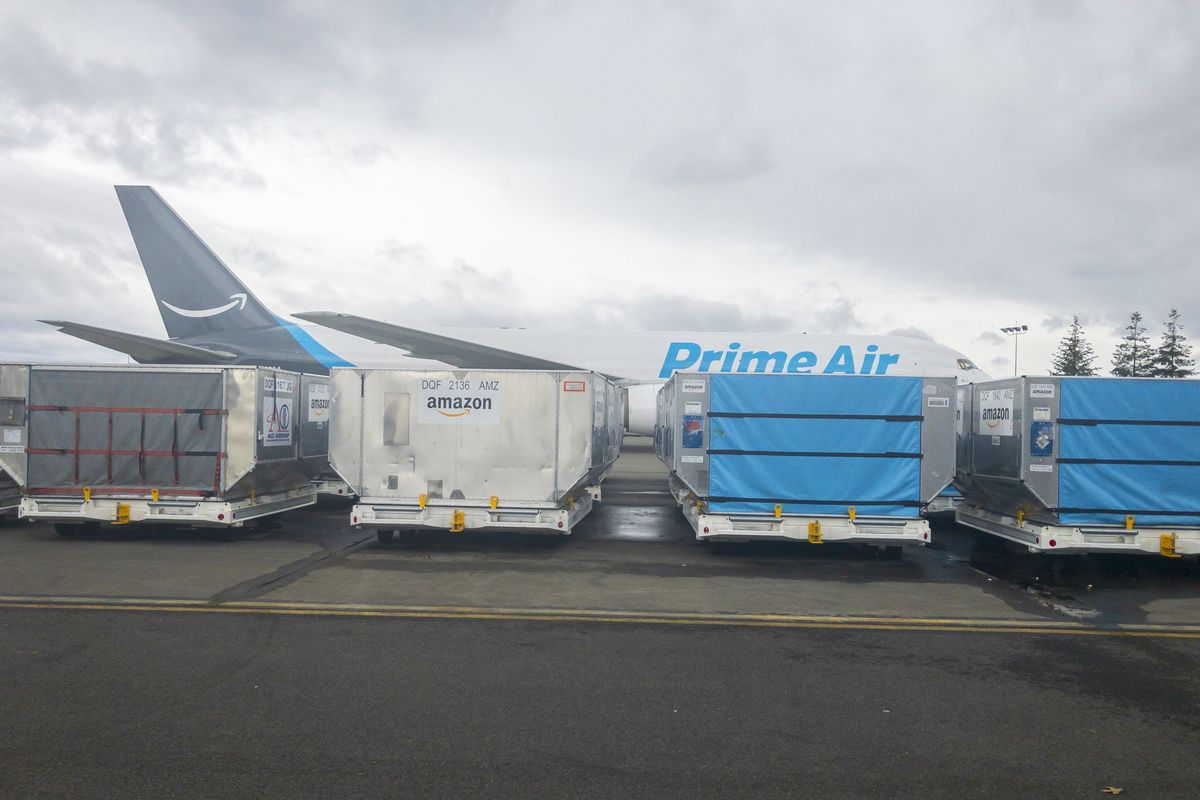 Amazon has been among the biggest lessors of converted Boeing Co. 767s in the last five years as demand for online shopping has soared. Amazon is planning to lease an air cargo facility at Spokane International Airport, the company confirmed Thursday.  (Tribune News Service)