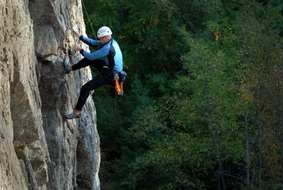Rock climbing is among two dozen activities to sample at Sekani. (File / The Spokesman-Review)