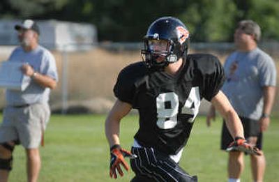 The football has come Levi Buckles' way a lot this season, with 36 catches in five games, good for 663 yards and 10 TDs.
(Jesse Tinsley / The Spokesman-Review)