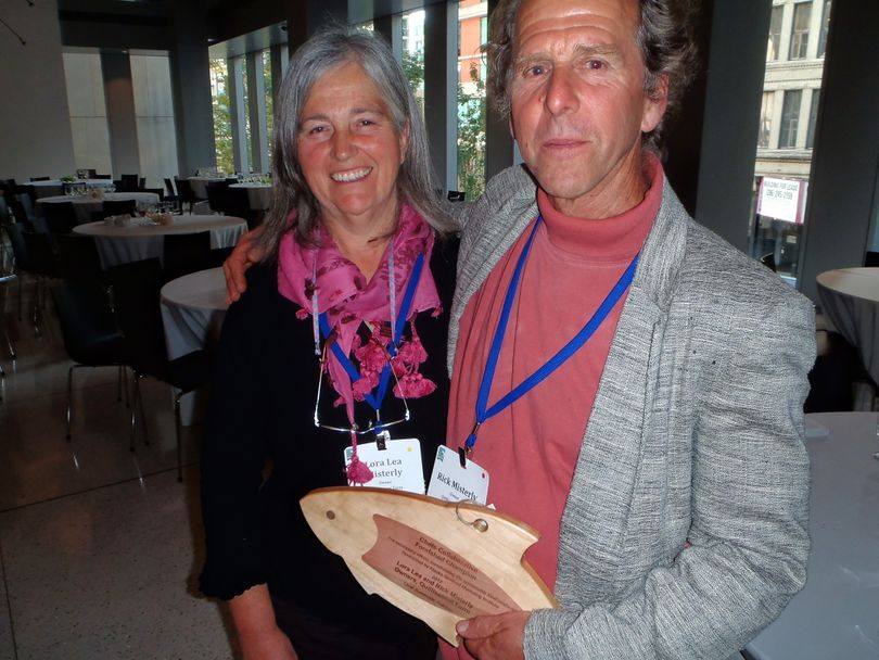 Lora Lea and Rick Misterly of Quillisascut Farm in Rice, Wash. were honored recently at the Chef's Collaborative Sustainable Food Summit. (Leslie Kelly)