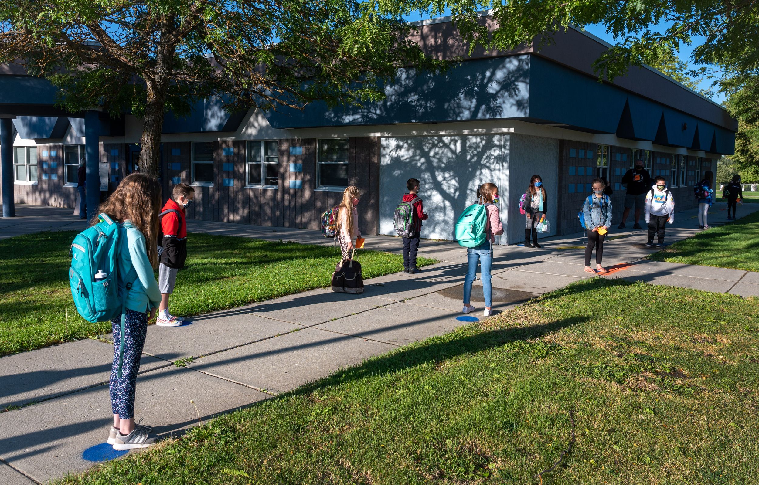 Arcadia Elementary School in Deer Park first day of school Sept. 8