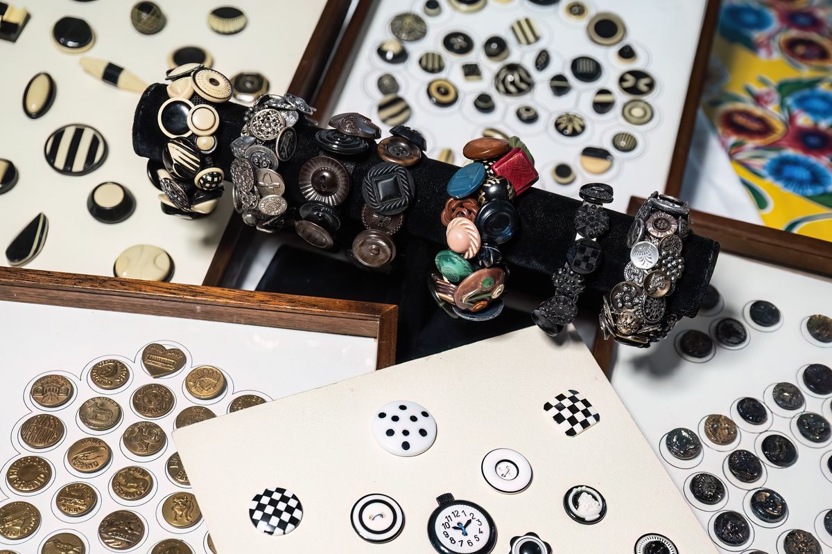 Collector: Batches of buttons anchor Akua Lum-Reeser to history