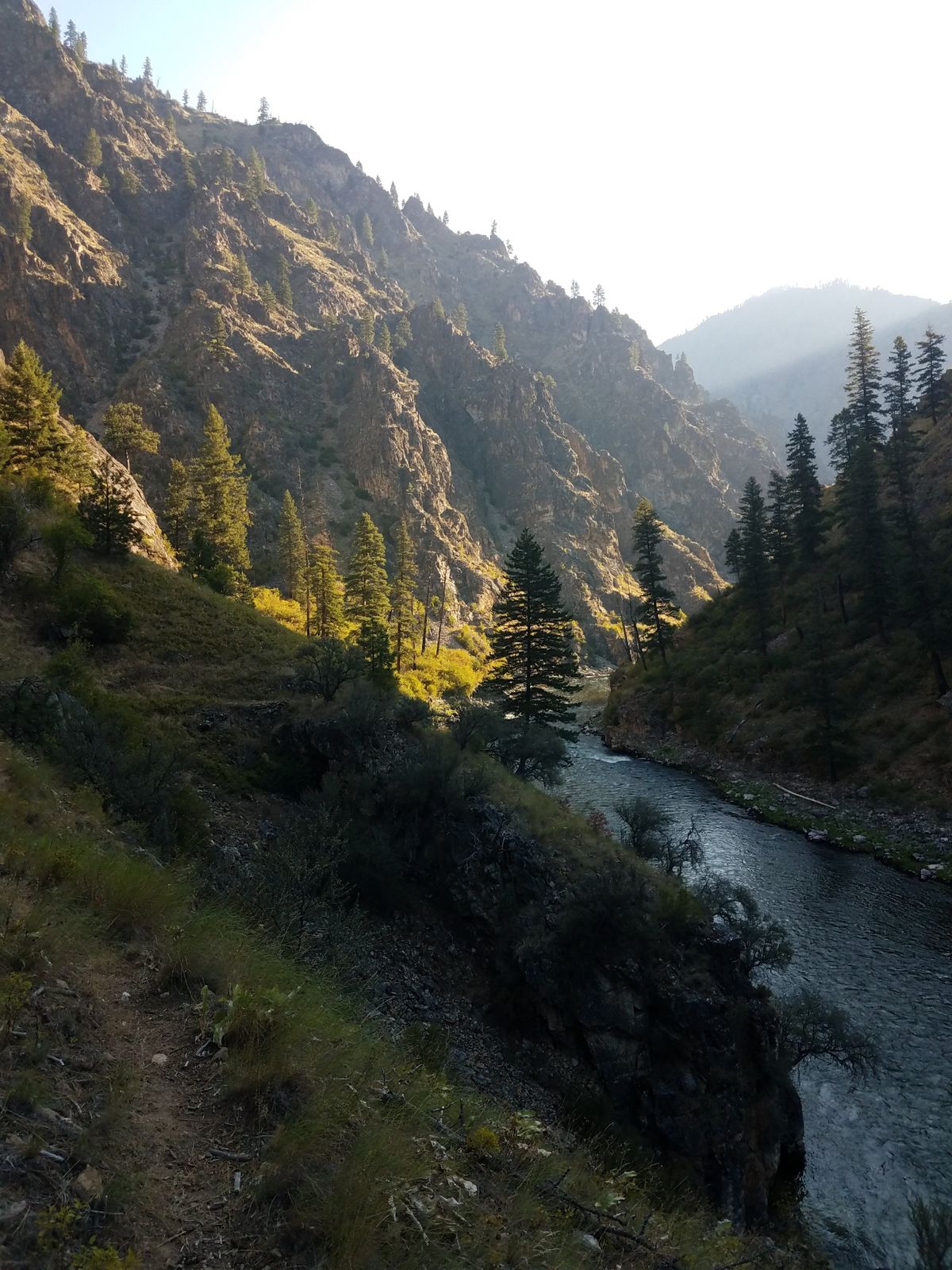 The rugged South Fork of Salmon River Canyon near its confluence with Salmon River. Beneath the mountains lies cobalt, a material highly sought-after for its use in lithium ion batteries.  (Photos courtesy Rich Carignan)