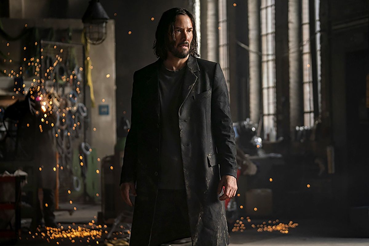 Keanu Reeves is back in director Lana Wachowski’s “The Matrix Resurrections.”  (Murray Close/Warner Bros. Pictures)
