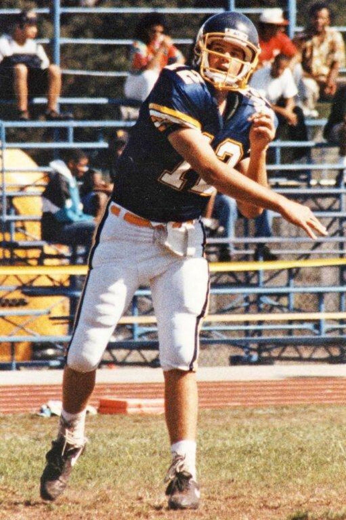 More than 20 years before Leki Nunn became the starting quarterback at Junipero Serra High School, a guy byt the name of Tom Brady was throwing pases for the Padres. (Junipero Serra High / Courtesy)