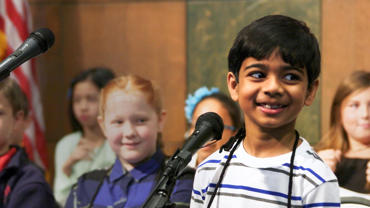 Akash, a young competitor in “Spelling the Dream.” (Netflix / Netflix)