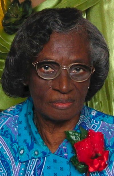 Martha White is seen in this 2005 photo at a Women of Courage luncheon in Baton Rouge, La. White, a Black woman known for helping to launch the 1953 bus boycotts in Louisiana’s capital city, has died. She was 99. Family and officials confirmed White died Saturday.  (Carol Anne Blitzer)