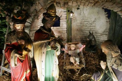Wise men bring gold and frankincense at a Nativity scene in Amsterdam, Netherlands. Trees in the Horn of Africa that provide most of the world's frankincense are failing to reproduce and may be headed for a crash, experts say.
(Associated Press / The Spokesman-Review)