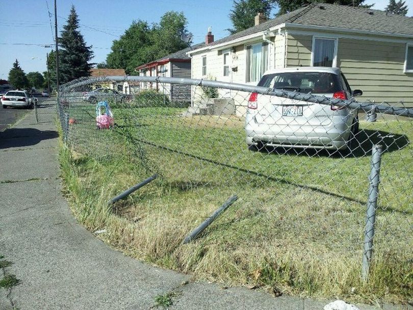 

A woman being pursued by police crashed a stolen car into a house in north Spokane Wednesday then tried to hide in a stranger's garage, police say.
Kristina M. Groce, 21, ran from the crash at 4906 N. Pittsburg St. and entered a home at 1711 E. Wabash Ave., uninvited, asked to use the phone and told the homeowner not to call police, according to court documents.
Officer Dan Cole tried to stop Groce after realizing the 2003 Toyota Celica she was driving was stolen. Cole said Groce drove over 60 mph and ran a stop sign at Nevada and Wabash before crashing into the home.
