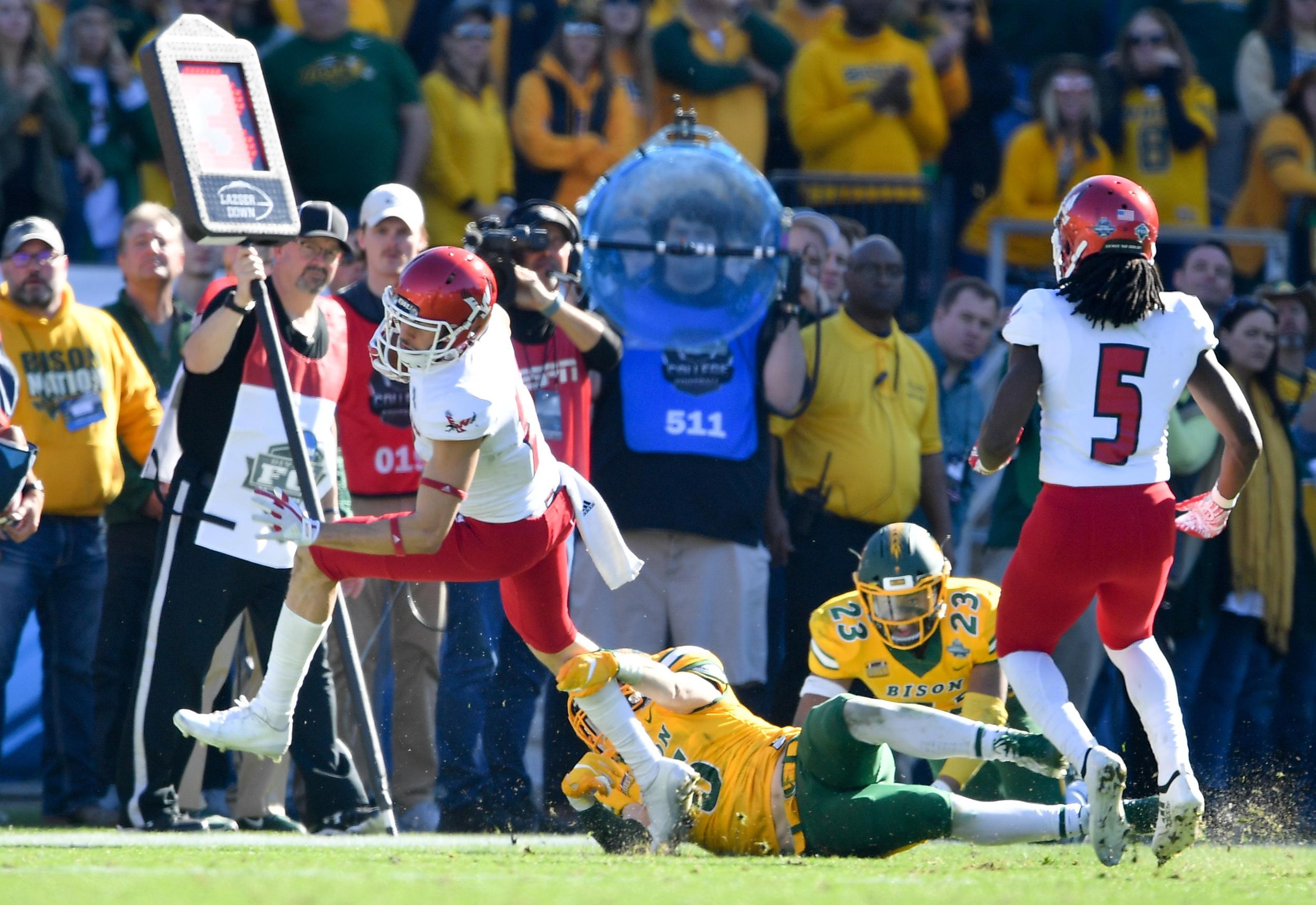 NDSU Bison Football Fans - Easton Stick on NOW. NFL Network and sportsurge.net