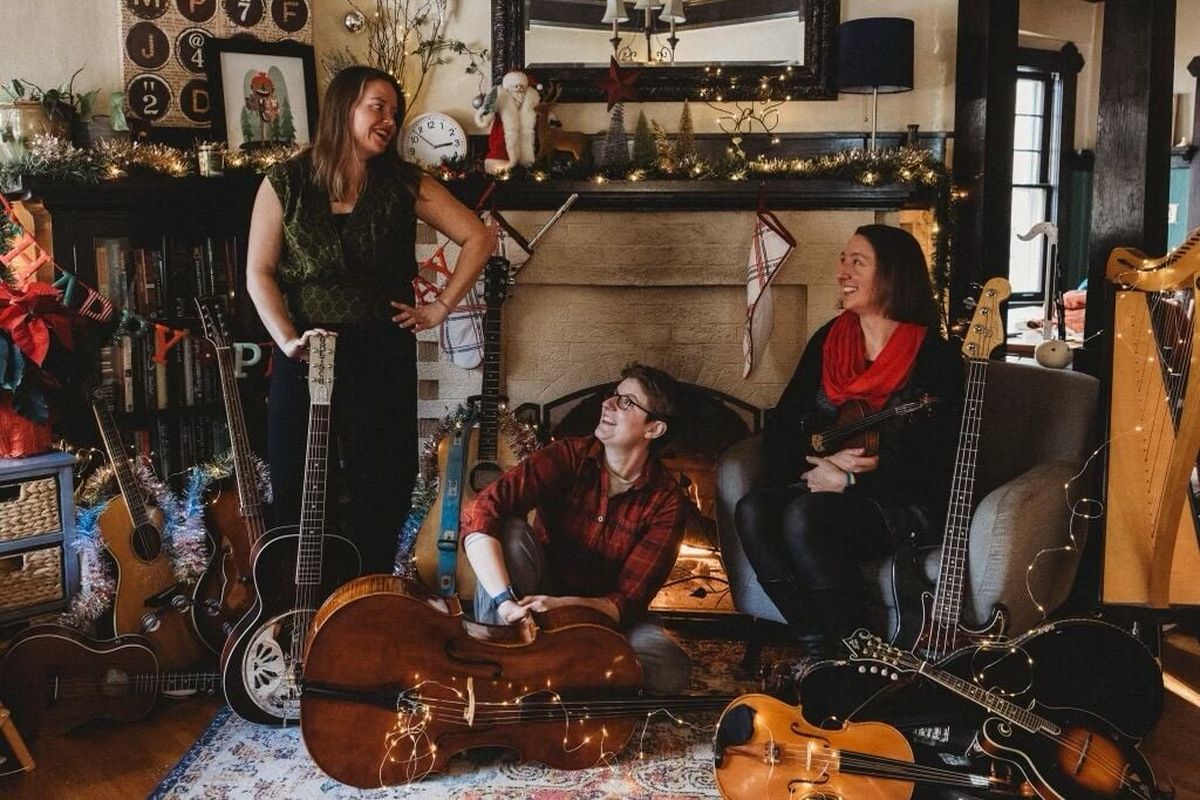 Liz Rognes, left to right, Jerilynn Harris, and Heather Montgomery are Betsy Rogue. The band will open for Buffalo Jones on Friday at the Big Dipper.  (Courtesy of Heather Montgomery )
