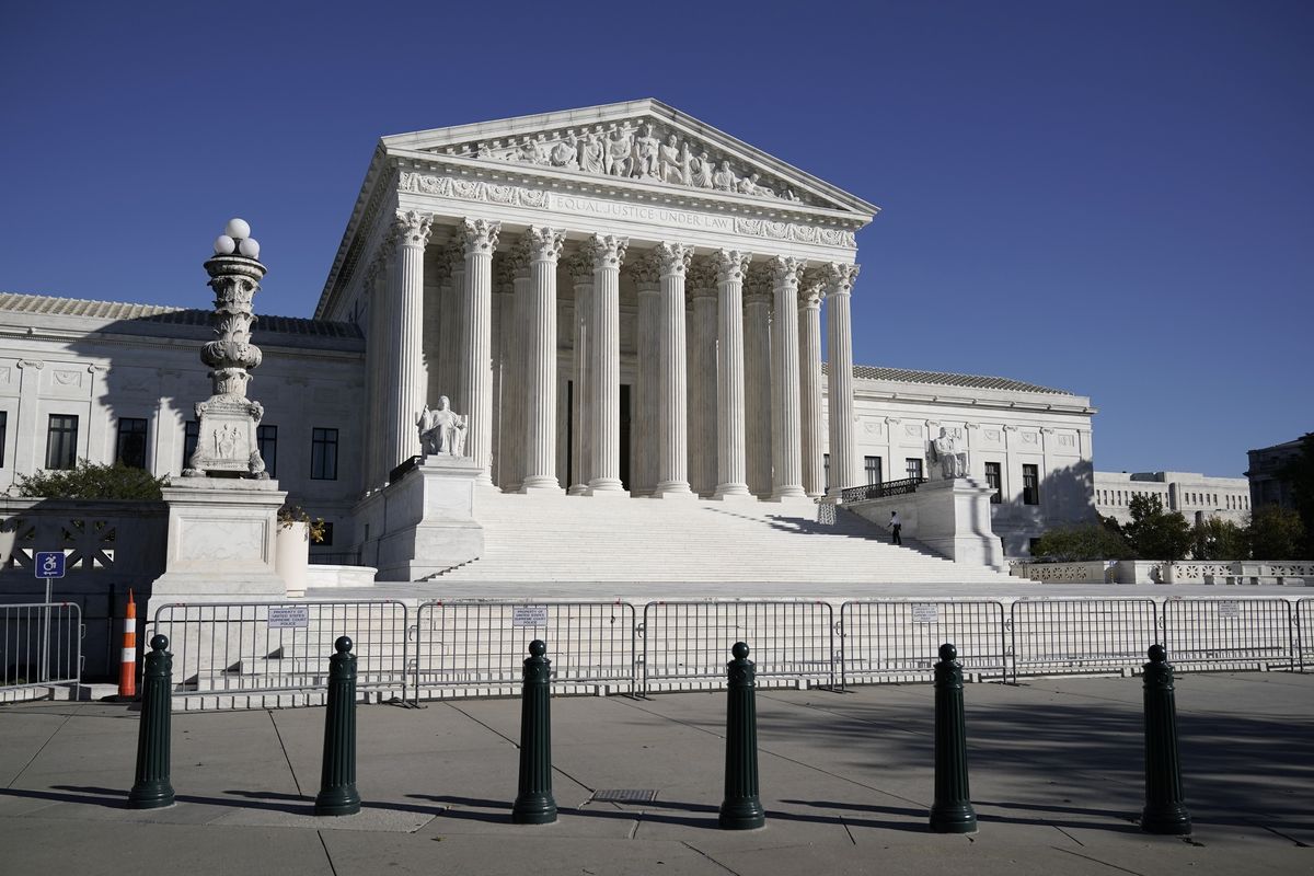 FILE - In this Nov. 4, 2020 photo, The Supreme Court in Washington.  (J. Scott Applewhite)